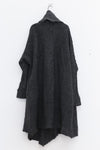 Marc Le Bihan Gillette Asymmetric Sweater Cardigan Alpaca 2735 France MLB-2735-HUI Grey